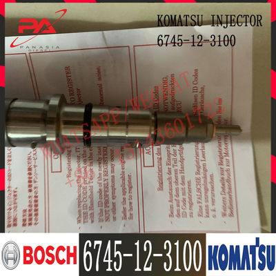 انژکتور سوخت موتور 6745-12-3100 Komatsu Diesel PC300-8 PC300LC-8 PC350LC-8 D65EX-15E0 6745-12-3100 0445120236