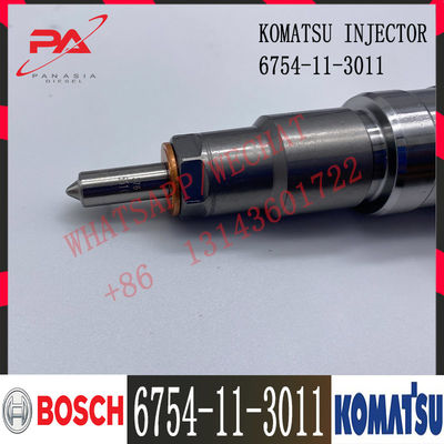 6754-11-3011 Komatsu Excavator QSB6.7 Injector Fuel Engine Diesel 5263262 0445120231 6754-11-3011
