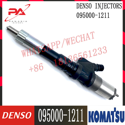 قطعات حفاری موتور SA6D125E Komatsu تزریق کننده سوخت نوزل Assy 6156-11-3300 095000-1211 برای PC400