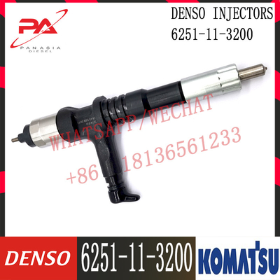 6251-11-3100 Komatsu Diesel PC400-8 6D125E انژکتور سوخت موتور 6251-11-3100 095000-6070