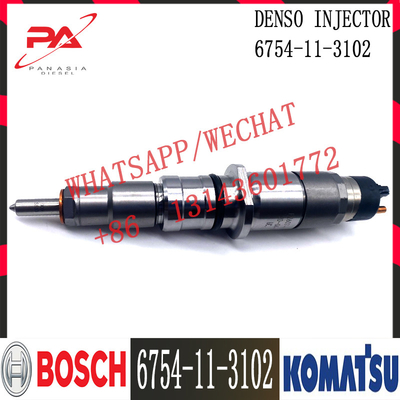 6745-11-3102 بیل مکانیکی Komatsu PC300-8 Diesel SAA6D114E-3 موتور انژکتور سوخت 6745-11-3100 6745-11-3102