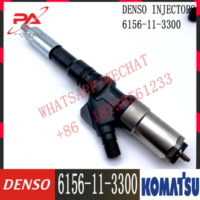 انژکتور سوخت موتور 6D125 6156-11-3300 095000-1211 برای بیل مکانیکی Denso Komatsu